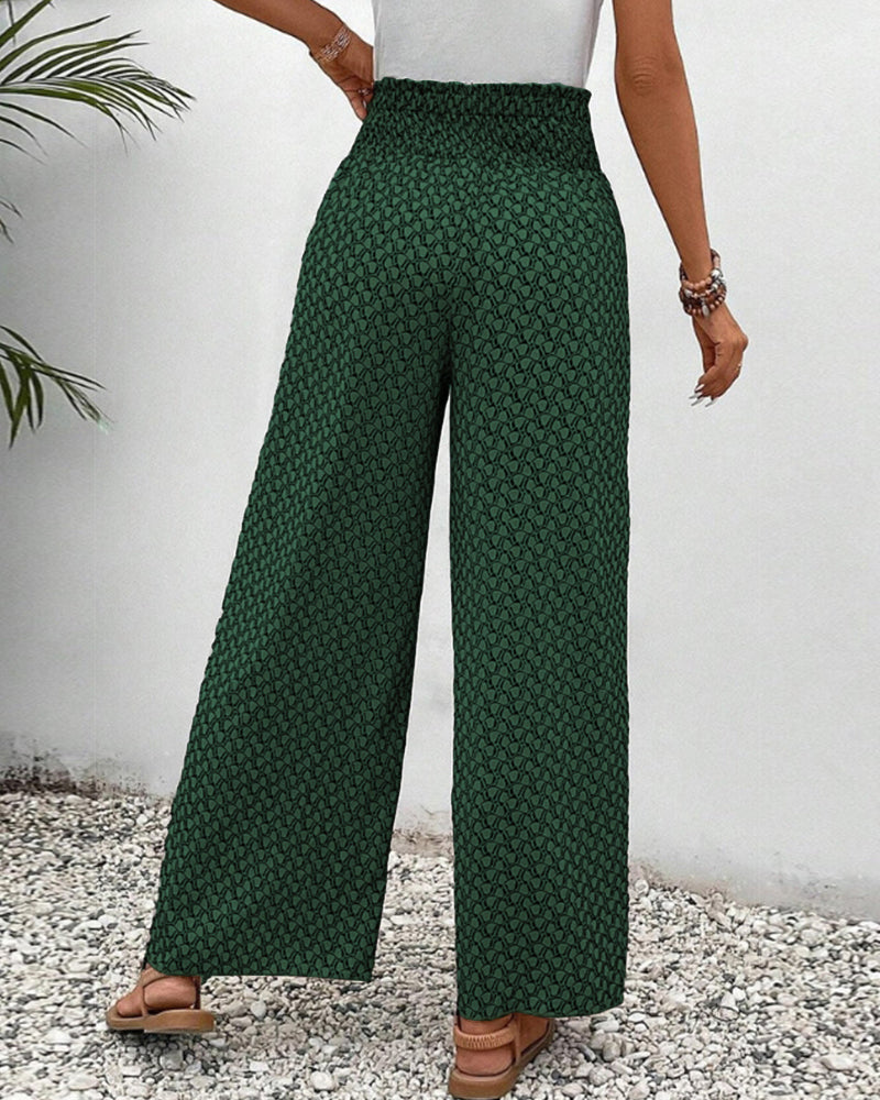 Lune London | Women's Trousers with Geometric Print