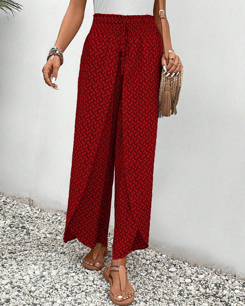Lune London | Women's Trousers with Geometric Print