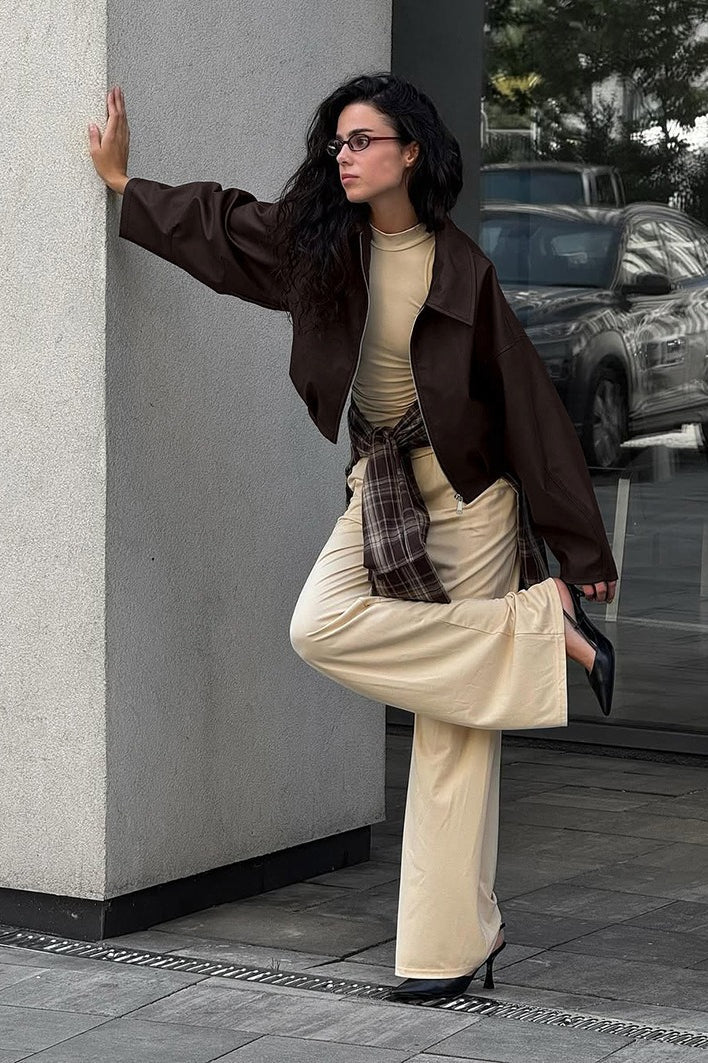 Lune London | Suede Moto Style Jacket
