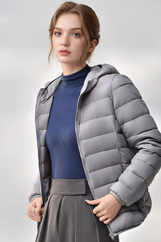 Lune London | Slim Fit Hooded Puffer Jacket
