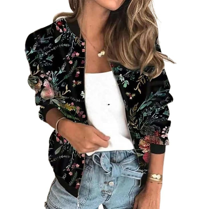 Lune London | Short zippered jacket with casual printed design