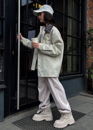 Lune London | Ease - Plus Size Button-Up Utility Jacket