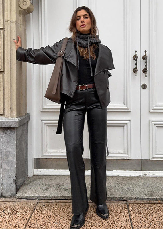 Lune London | Faux Leather Jacket – Minimalist Biker Chic