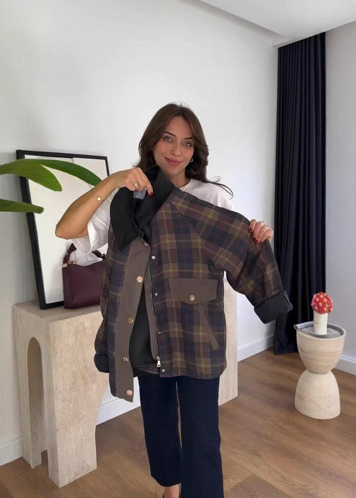 Lune London | Checked Plus Size Jacket