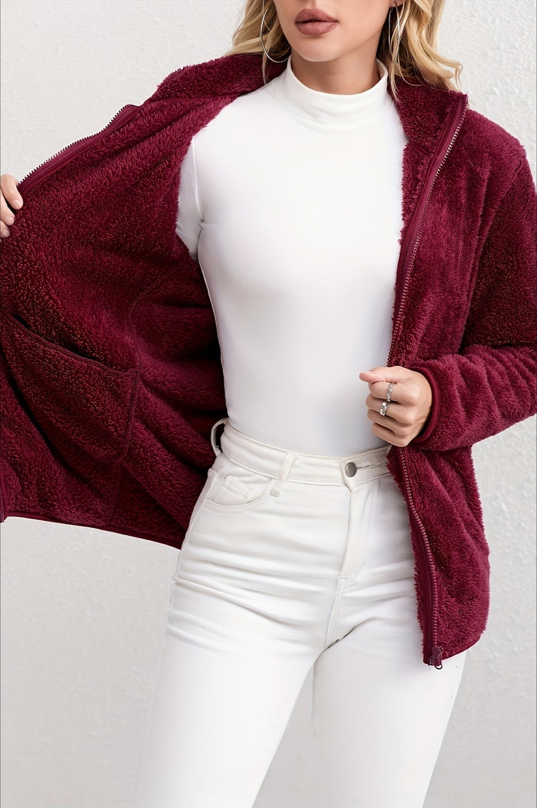 Lune London | Fuzzy Zip-Up Jacket
