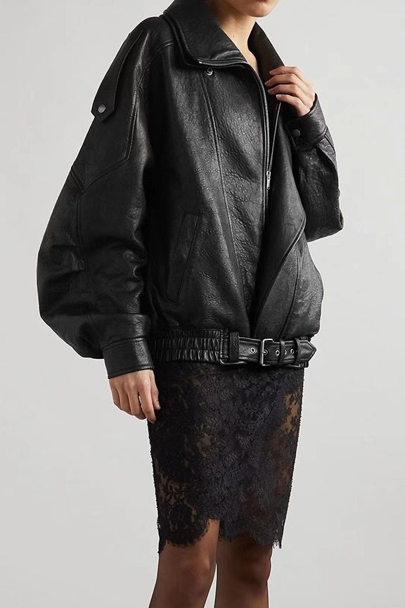 Lune London | Genuine Leather Biker Jacket