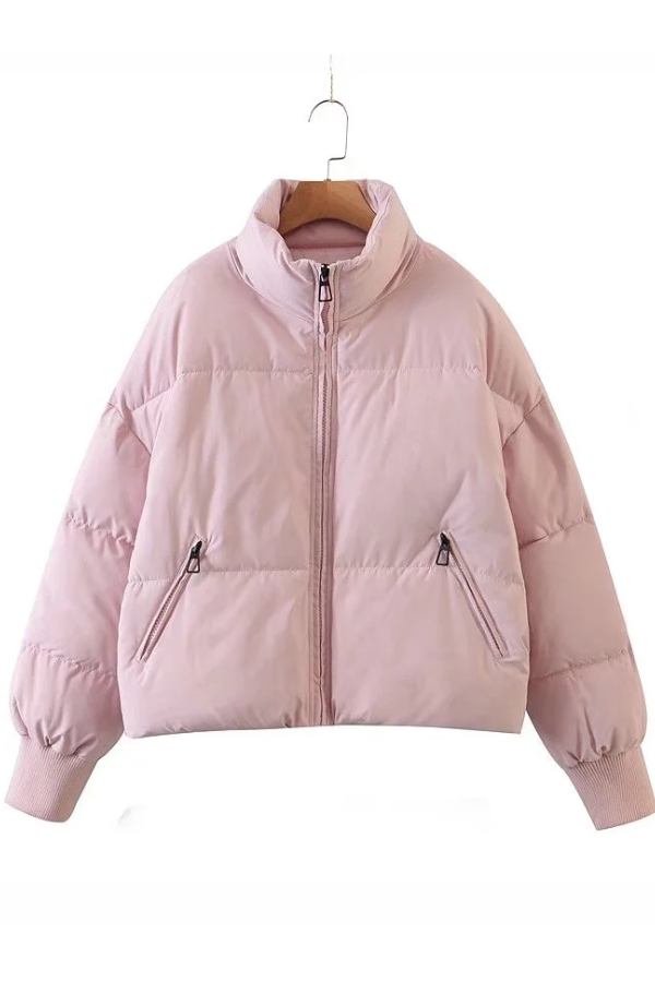 Lune London | Collars Zipper Pocket Thick Warm Cotton Jacket