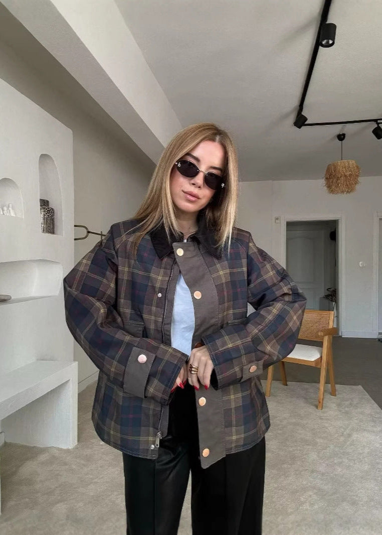 Lune London | Checked Plus Size Jacket