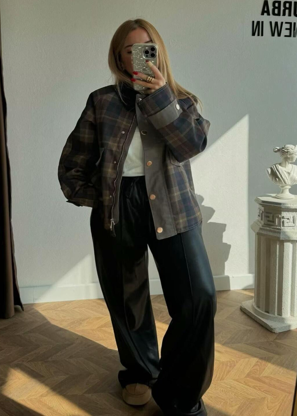 Lune London | Checked Plus Size Jacket