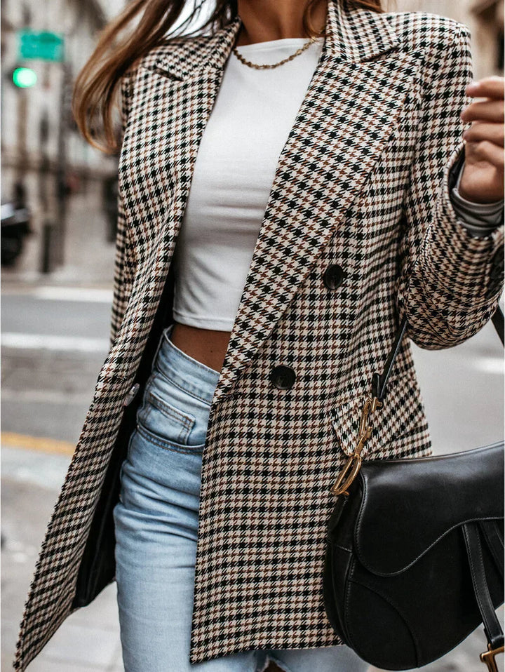 Lune London | Structured Checked Blazer