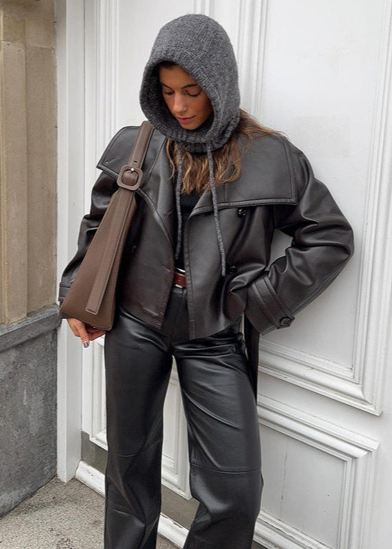Lune London | Faux Leather Jacket – Minimalist Biker Chic