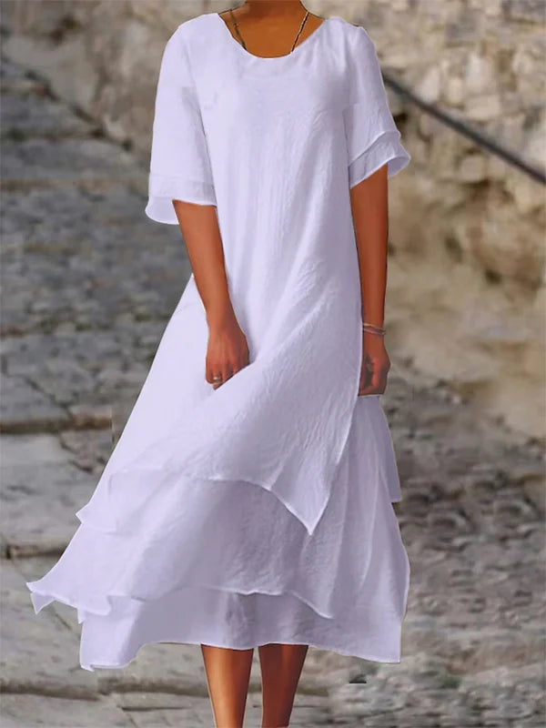 Lune London | Chic Elegance Block Slit Dress