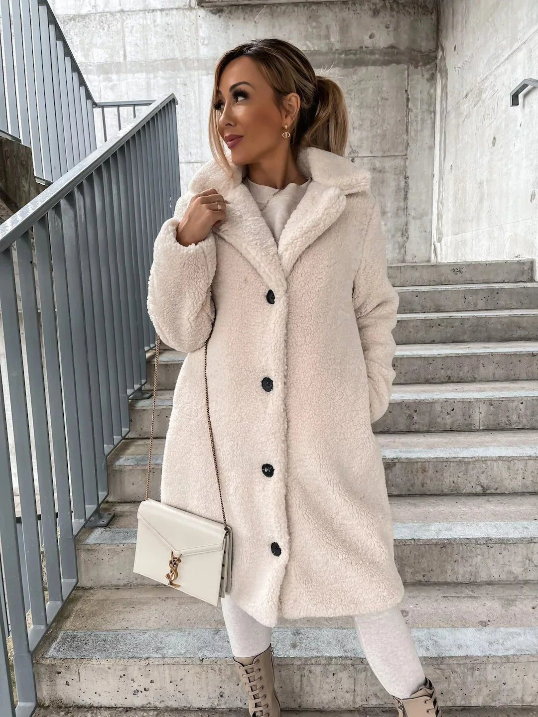 Lune London | Elegant Plush Trench Coat