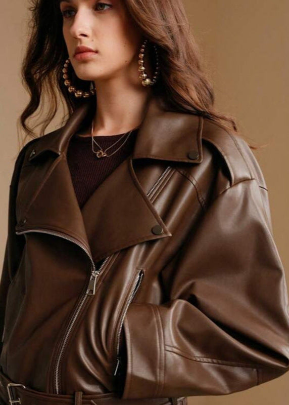 Lune London | Faux Leather Motorcycle Jacket – Modern Edge