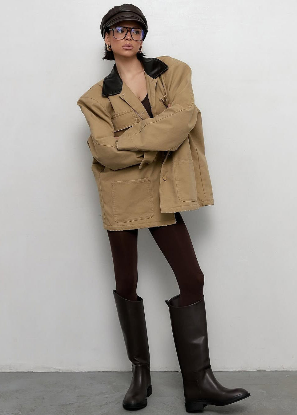 Lune London | Terrain - Canvas Utility Jacket with Artificial Leather Collar
