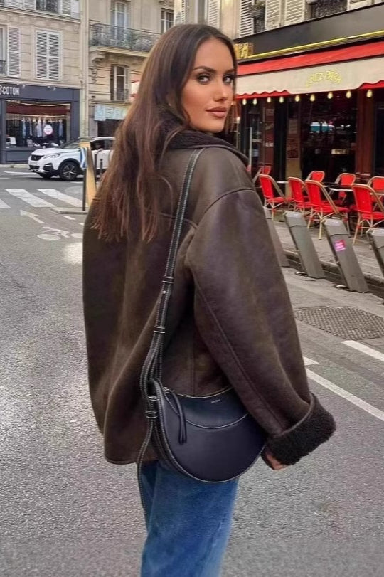 Lune London | Lambskin lined loose jacket