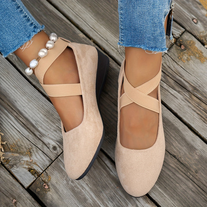 Lune London | Simple Women's Ballerinas Made Of Breathable Velvet