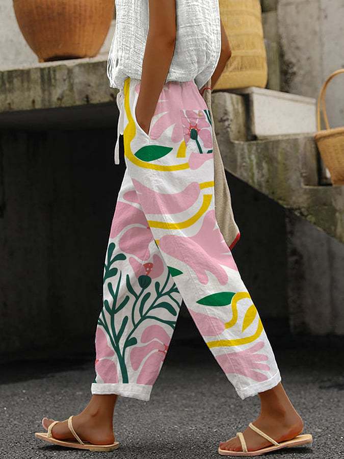 Lune London | Comfortable Wide Pants with Modern Print for Women