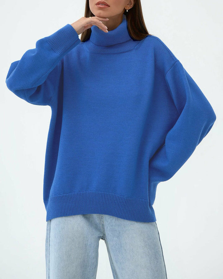 Lune London | Elegant Oversized Women's Turtleneck Sweater Made Of Cotton