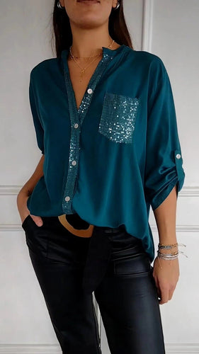 Lune London | Glitter Blouse with Sequin Pocket