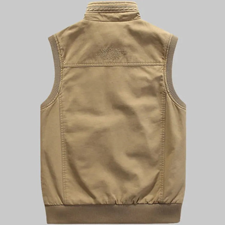 Lune London | Warm Sleeveless Zipper Jacket with Multiple Pockets