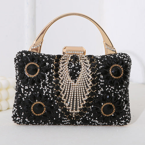 Lune London | Metallic Handcrafted Diamond Inlay Evening Bag