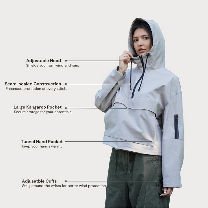 Lune London | Women's 3-in-1 Waterproof Jacket for Outdoor Adventures