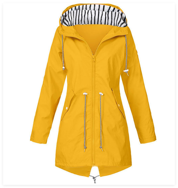 Waterproof jacket with hood