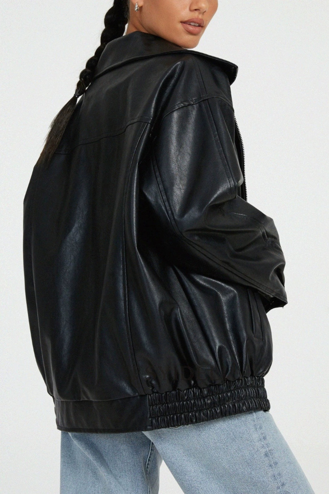 Lune London | Leather Bomber Jacket