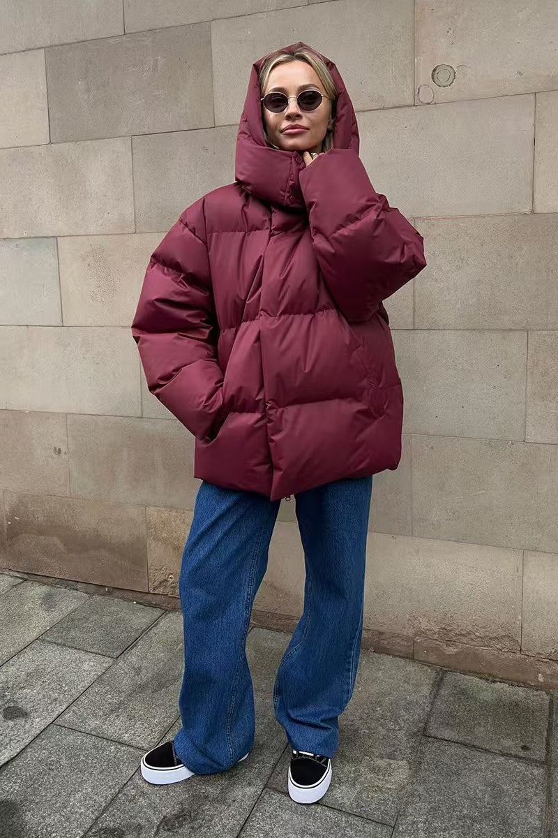 Lune London | Duty Zipper Hooded Puffer Coat