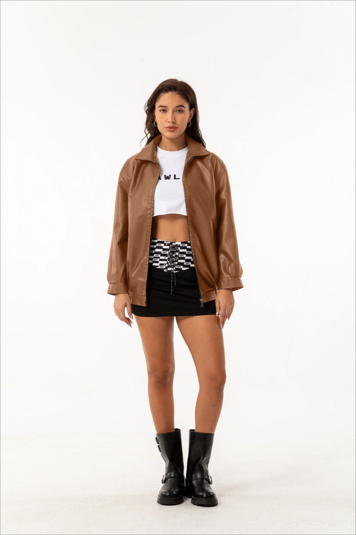 Lune London | Revers leather jacket