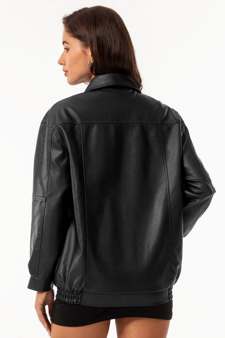 Lune London | Revers leather jacket