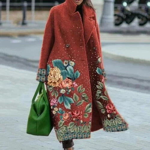 Lune London | Elegant Coat with Floral Pattern