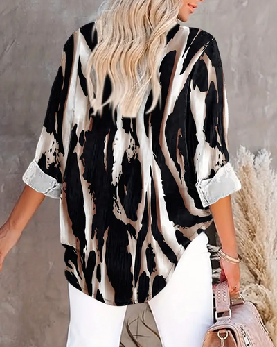 Lune London | Stand Collar Irregular Printed