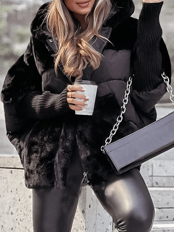 Lune London | Winter Jacket - Relaxed Fit - Quilted Jacket Lined with Fur Details