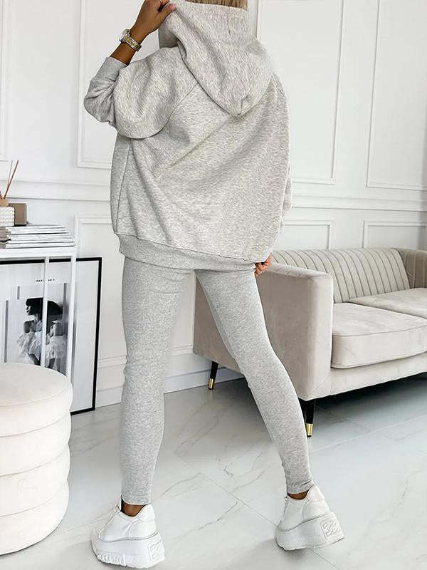 Lune London | 3-piece women's sports set with oversized sweatshirt and slim pants