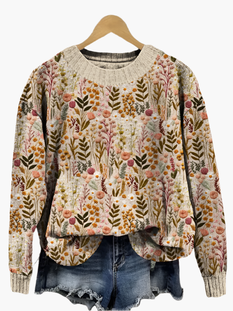 Lune London | Vintage floral sweater - Ideal for leisure and everyday