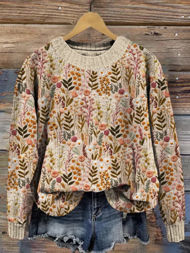 Lune London | Vintage floral sweater - Ideal for leisure and everyday