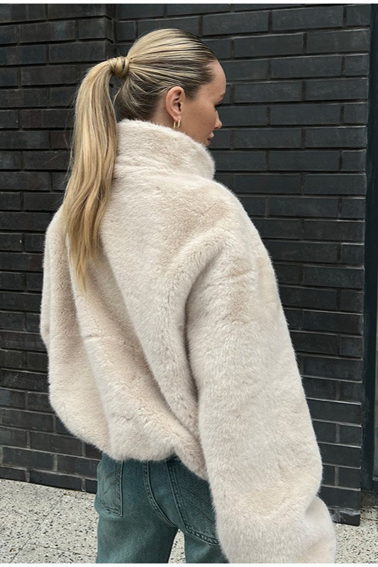 Lune London | Collar Faux Fur Short Jacket