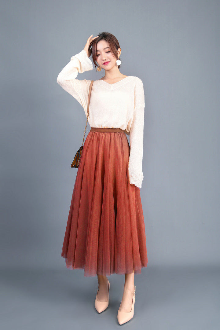 Lune London | Longer Softer Tulle Skirt with High Waist and Slim Fit