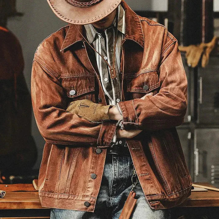 Lune London | Brown Denim Jacket for Men