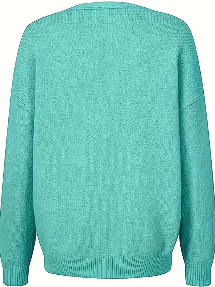 Lune London | Solid color cutout knit sweater - Elegant women's fashion