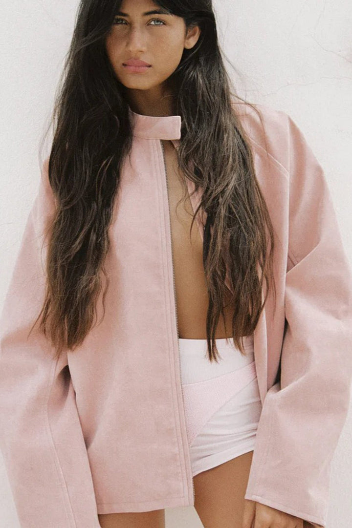 Lune London | Collar Suede Minimalist Jacket