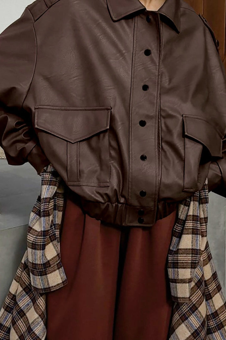 Lune London | Long Sleeve Leather Jacket