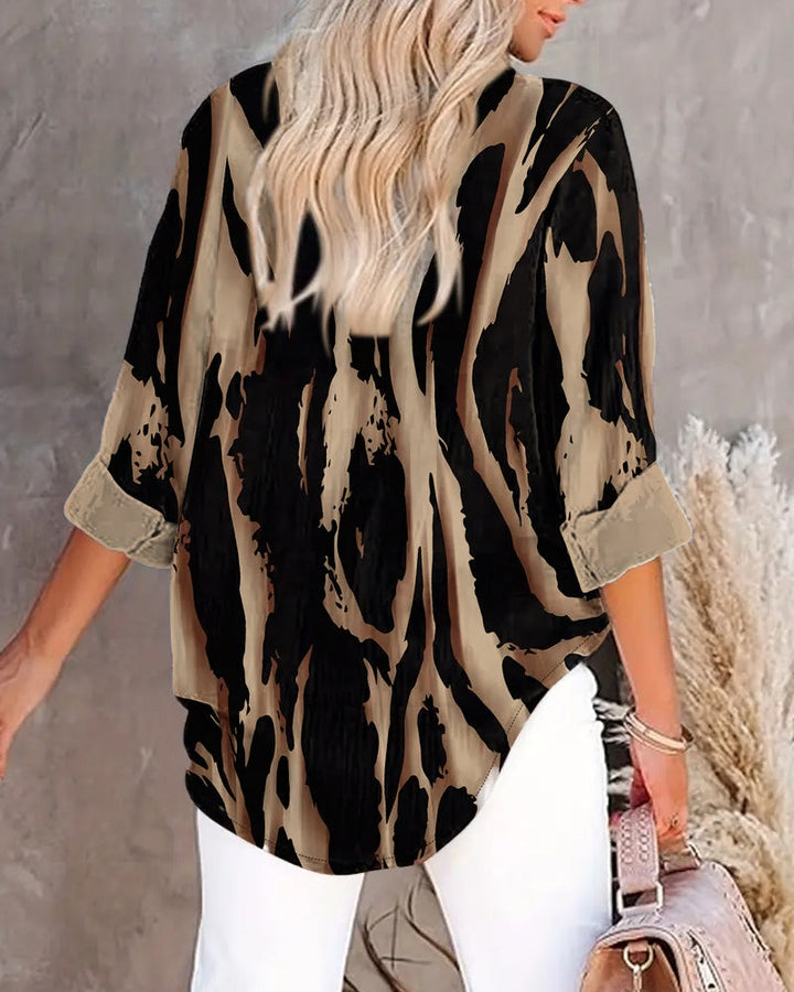 Lune London | Stand Collar Irregular Printed