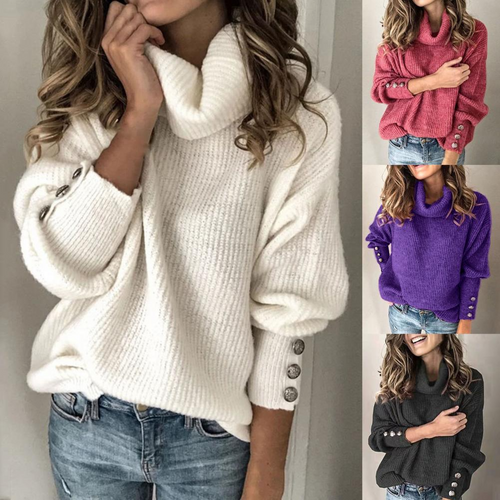 Lune London | Oversized Sweater with Turtleneck