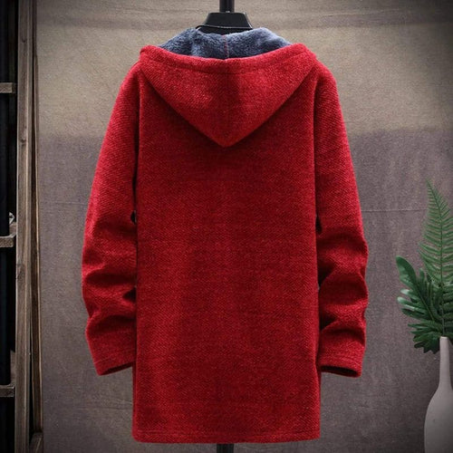 Lune London | Jacket - Wool Blend - Drawstring Hood - Lined and Warm - Zipper & Side Pockets