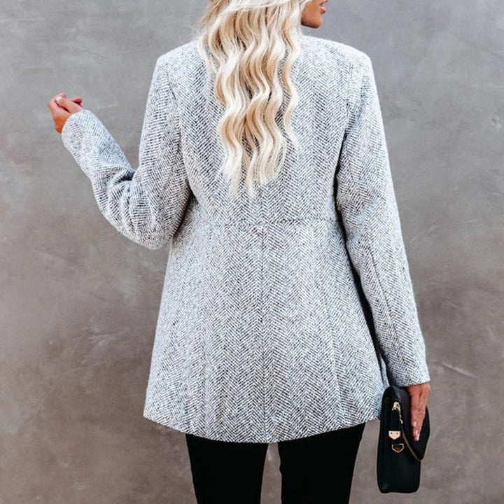 Lune London | Coat - Structured Design - Stand Collar - Mid-Length - Elegant and Warm