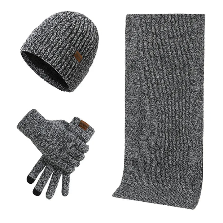 Lune London | Casual Winter Set with Beanie Scarf and Gloves for Men