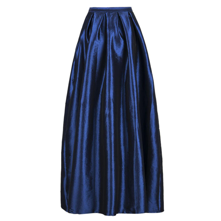 Women's maxi skirt made of shimmering satin with a wide cut Lune London
